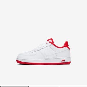 🔥Red & White Air Force 1 sneakers 🔥Great Find!!!